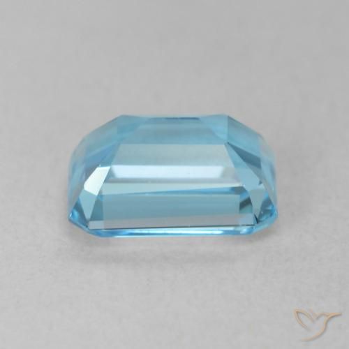 9,17 ctw natürlicher Swiss Blue Topas, Oktagonschliff, VVS-VS