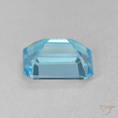 9,17 ctw natürlicher Swiss Blue Topas, Oktagonschliff, VVS-VS