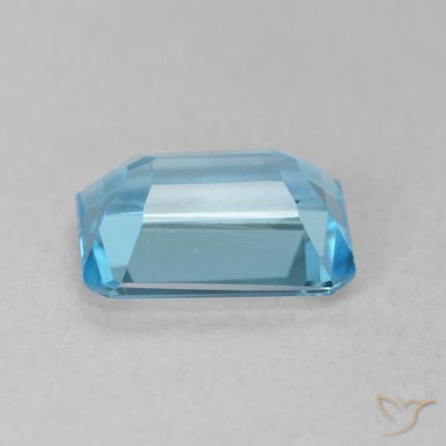 9,17 ctw natürlicher Swiss Blue Topas, Oktagonschliff, VVS-VS