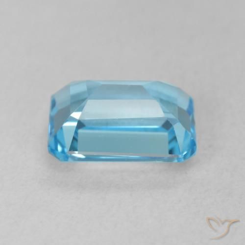 9,17 ctw natürlicher Swiss Blue Topas, Oktagonschliff, VVS-VS
