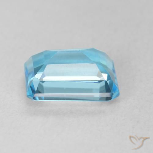9,17 ctw natürlicher Swiss Blue Topas, Oktagonschliff, VVS-VS