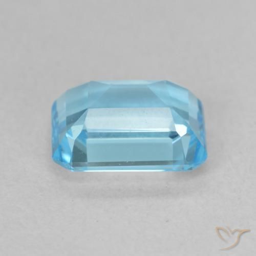 9,17 ctw natürlicher Swiss Blue Topas, Oktagonschliff, VVS