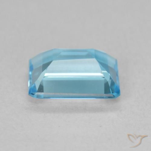 9,17 ctw natürlicher Swiss Blue Topas, Oktagonschliff, VVS