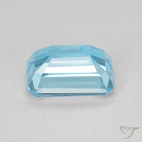 9,17 ctw natürlicher Swiss Blue Topas, Oktagonschliff, VVS