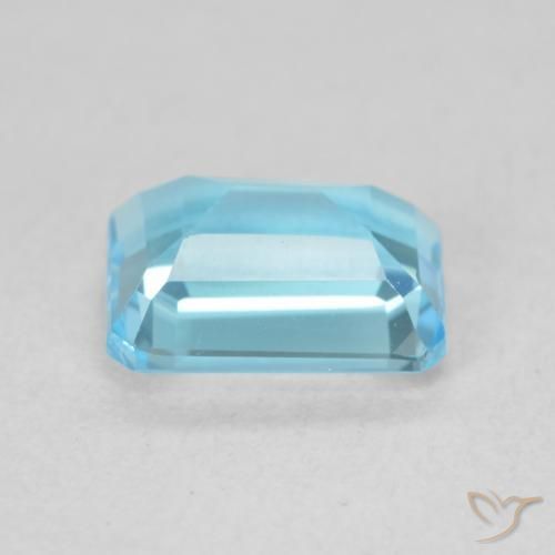 9,17 ctw natürlicher Swiss Blue Topas, Oktagonschliff, VVS