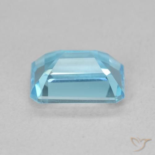 9,17 ctw natürlicher Swiss Blue Topas, Oktagonschliff, VVS