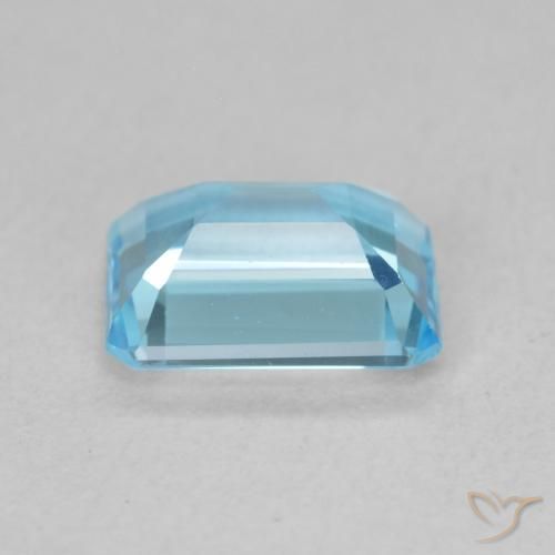 9,17 ctw natürlicher Swiss Blue Topas, Oktagonschliff, VVS