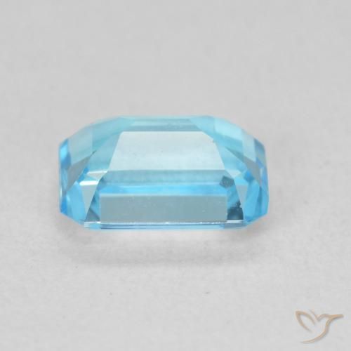 9,17 ctw natürlicher Swiss Blue Topas, Oktagonschliff, VVS