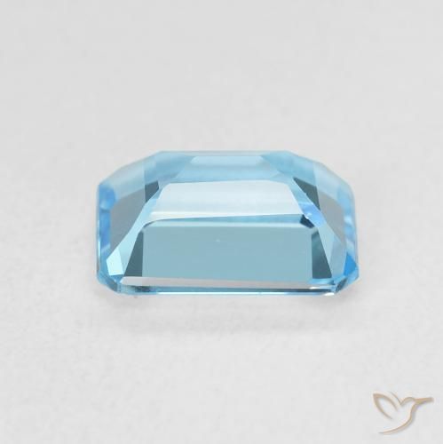 9,17 ctw natürlicher Swiss Blue Topas, Oktagonschliff, VVS