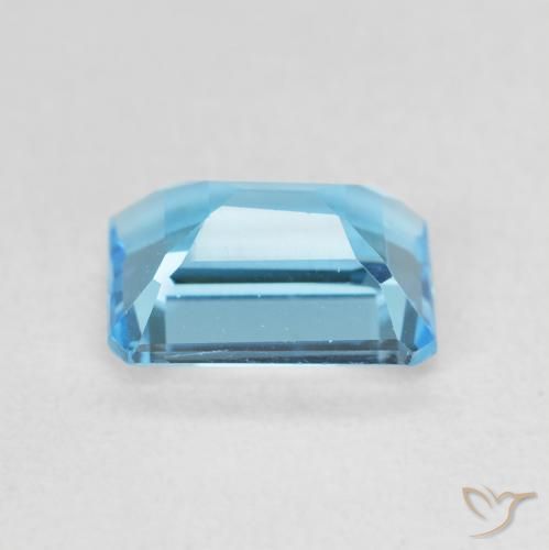 9,17 ctw natürlicher Swiss Blue Topas, Oktagonschliff, VVS