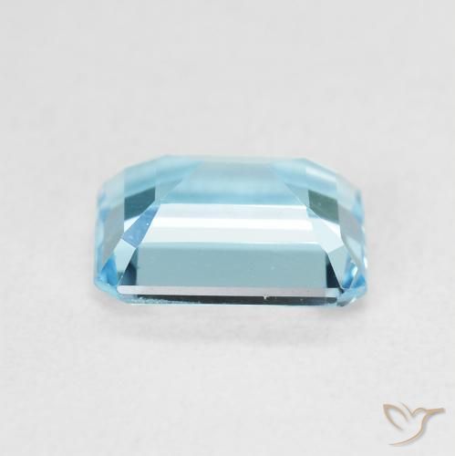 9,17 ctw natürlicher Swiss Blue Topas, Oktagonschliff, VVS