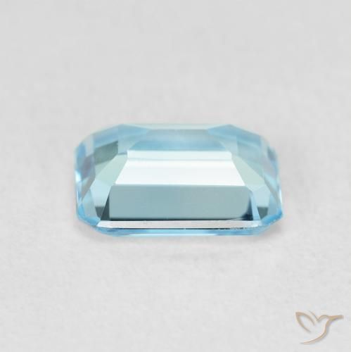 9,17 ctw natürlicher Swiss Blue Topas, Oktagonschliff, VVS