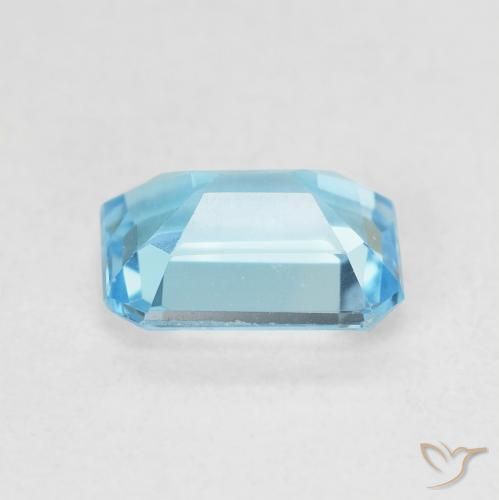 9,17 ctw natürlicher Swiss Blue Topas, Oktagonschliff, VVS