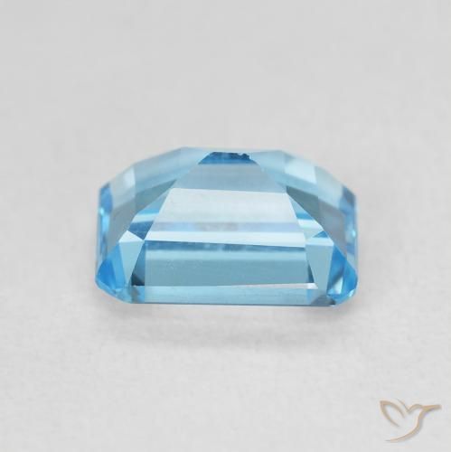 9,17 ctw natürlicher Swiss Blue Topas, Oktagonschliff, VVS