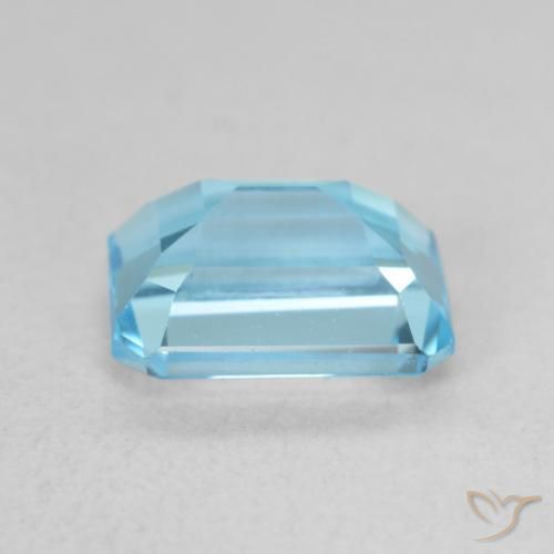 9,17 ctw natürlicher Swiss Blue Topas, Oktagonschliff, VVS