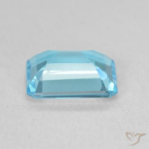 9,17 ctw natürlicher Swiss Blue Topas, Oktagonschliff, VVS
