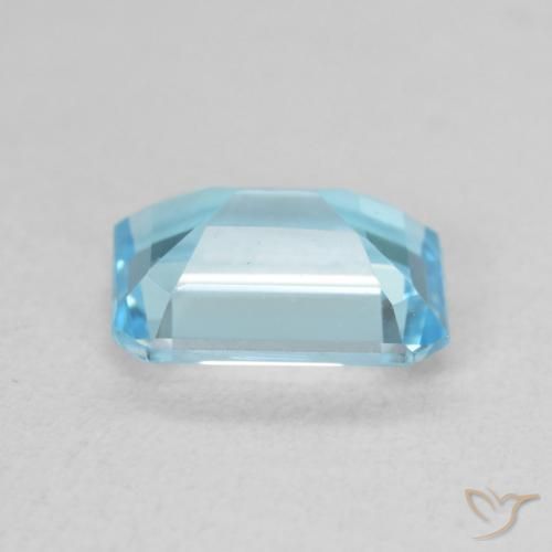 9,17 ctw natürlicher Swiss Blue Topas, Oktagonschliff, VVS