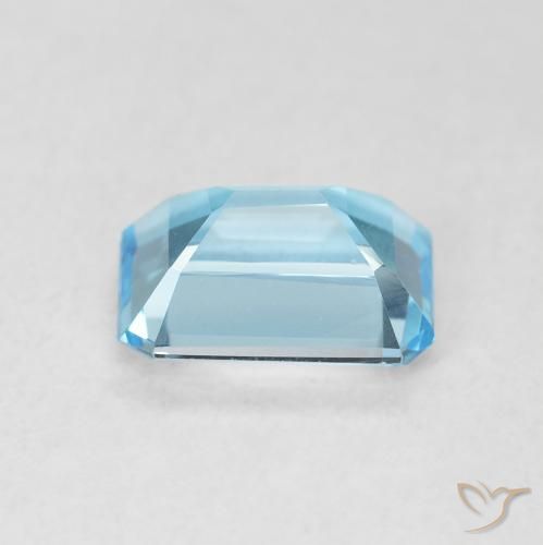 9,17 ctw natürlicher Swiss Blue Topas, Oktagonschliff, VVS