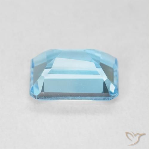 9,17 ctw natürlicher Swiss Blue Topas, Oktagonschliff, VVS