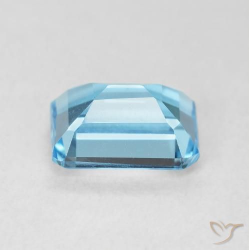 9,17 ctw natürlicher Swiss Blue Topas, Oktagonschliff, VVS
