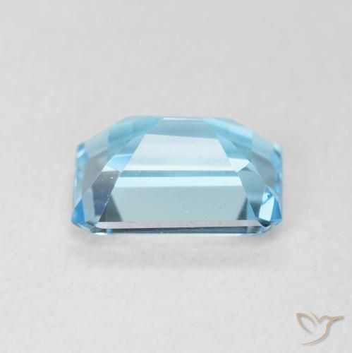 9,17 ctw natürlicher Swiss Blue Topas, Oktagonschliff, VVS