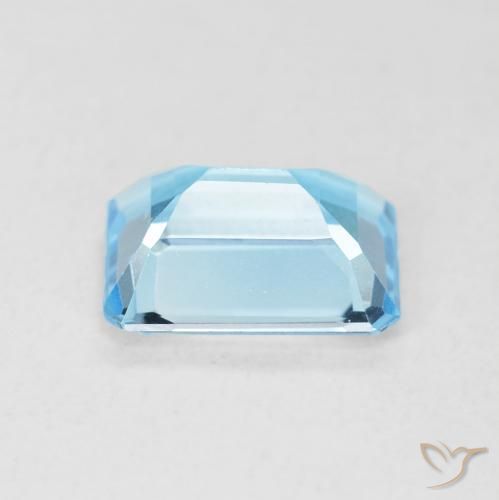 9,17 ctw natürlicher Swiss Blue Topas, Oktagonschliff, VVS
