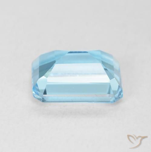 9,17 ctw natürlicher Swiss Blue Topas, Oktagonschliff, VVS