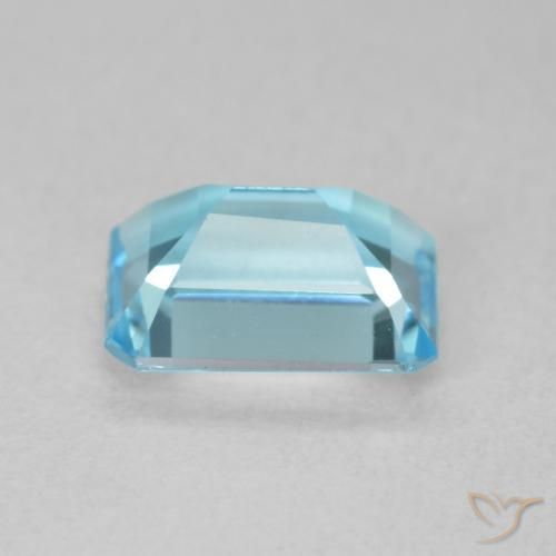 9,17 ctw natürlicher Baby blau Topas, Oktagonschliff, VVS