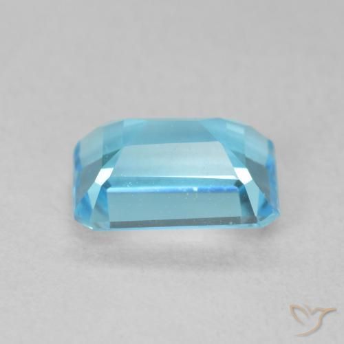 9,17 ctw natürlicher Swiss Blue Topas, Oktagonschliff, VVS