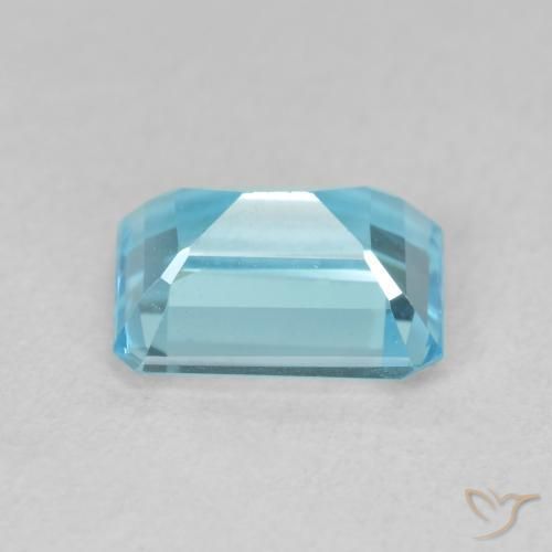 9,17 ctw natürlicher Swiss Blue Topas, Oktagonschliff, VVS