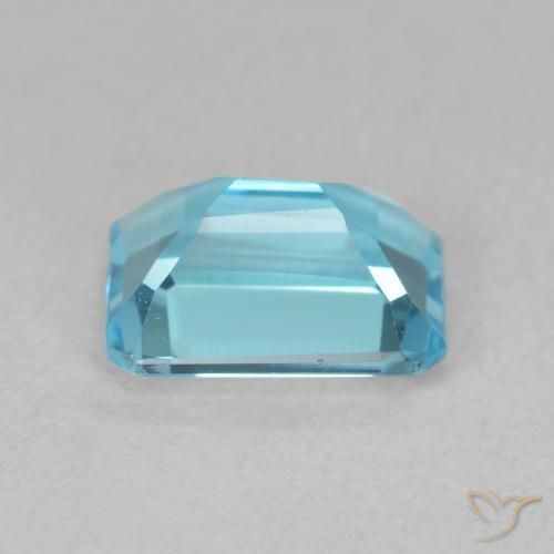 9,17 ctw natürlicher Swiss Blue Topas, Oktagonschliff, VVS