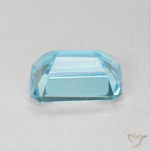 9,17 ctw natürlicher Swiss Blue Topas, Oktagonschliff, VVS