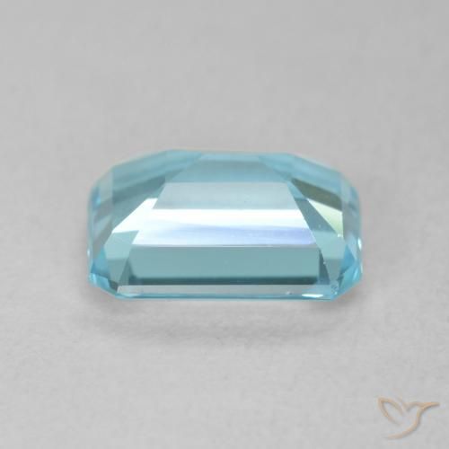 9,17 ctw natürlicher Baby blau Topas, Oktagonschliff, VVS