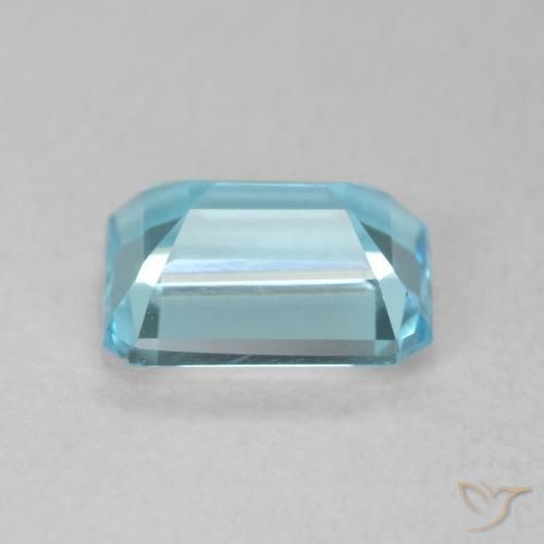 9,17 ctw natürlicher Swiss Blue Topas, Oktagonschliff, VVS