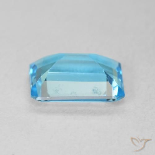 9,17 ctw natürlicher Swiss Blue Topas, Oktagonschliff, VVS
