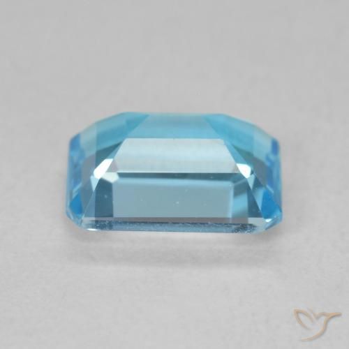 9,17 ctw natürlicher Swiss Blue Topas, Oktagonschliff, VVS