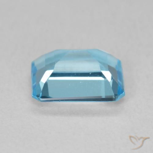 9,17 ctw natürlicher Swiss Blue Topas, Oktagonschliff, VVS