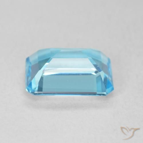 9,17 ctw natürlicher Swiss Blue Topas, Oktagonschliff, VVS