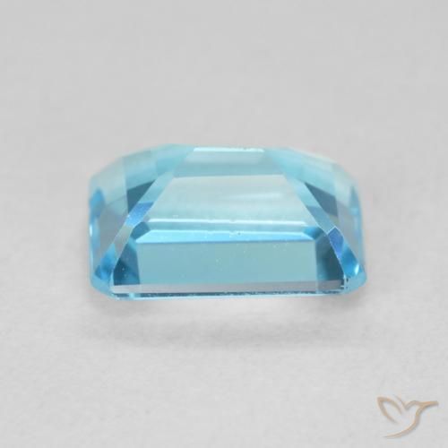 9,17 ctw natürlicher Swiss Blue Topas, Oktagonschliff, VVS