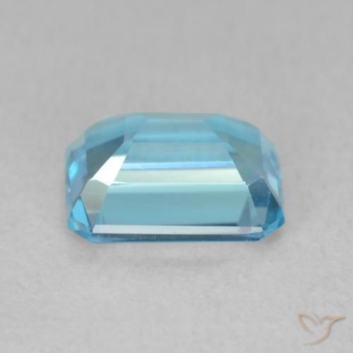 9,17 ctw natürlicher Swiss Blue Topas, Oktagonschliff, VVS