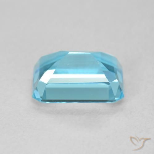 9,17 ctw natürlicher Swiss Blue Topas, Oktagonschliff, VVS