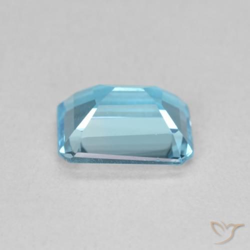 9,17 ctw natürlicher Swiss Blue Topas, Oktagonschliff, VVS
