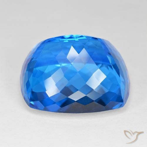 9,17 ctw natürlicher Swiss Blue Topas, Kissen, IF