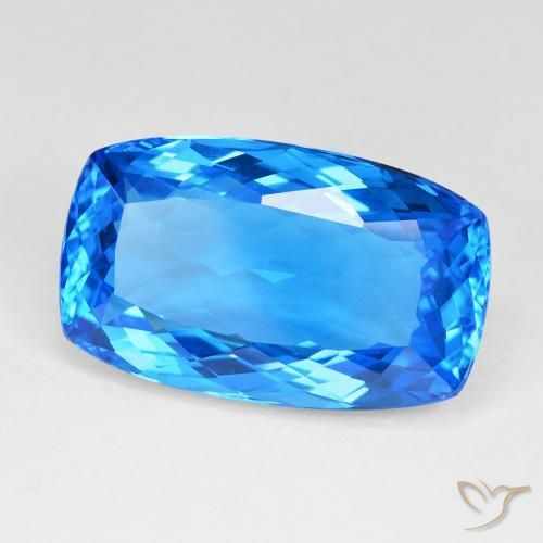 9,17 ctw natürlicher Tiefes Schweizer Blau Topas, Kissen, IF