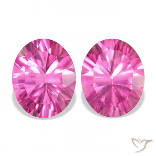 6.11ctw Natürlicher pink Topas, Oval, VS