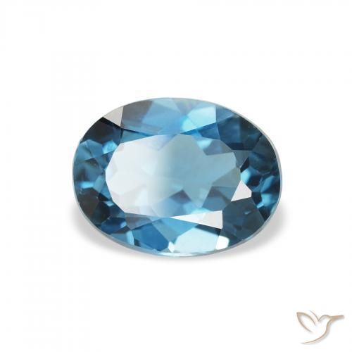 9,17 ctw natürlicher London Blau Topas, Oval, VVS-VS