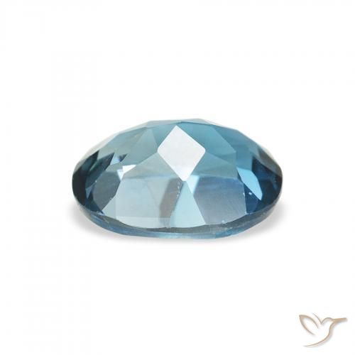 9,17 ctw natürlicher London Blau Topas, Oval, VVS-VS
