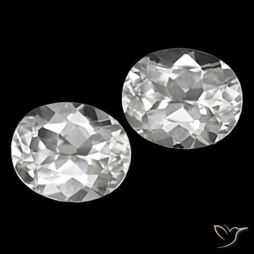 11.87 ct natürliche Warmweiß Topas-Edelsteine, Oval Schliff, VVS-VS
