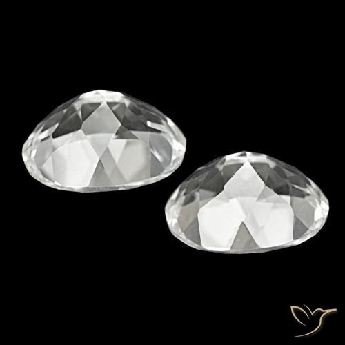 11.92 ct natürliche Weiß Topas-Edelsteine, Oval Schliff, VVS-VS