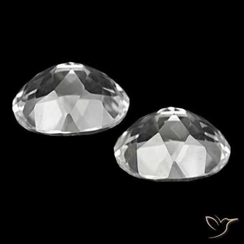 11.84 ct natürliche Weiß Topas-Edelsteine, Oval Schliff, VVS-VS